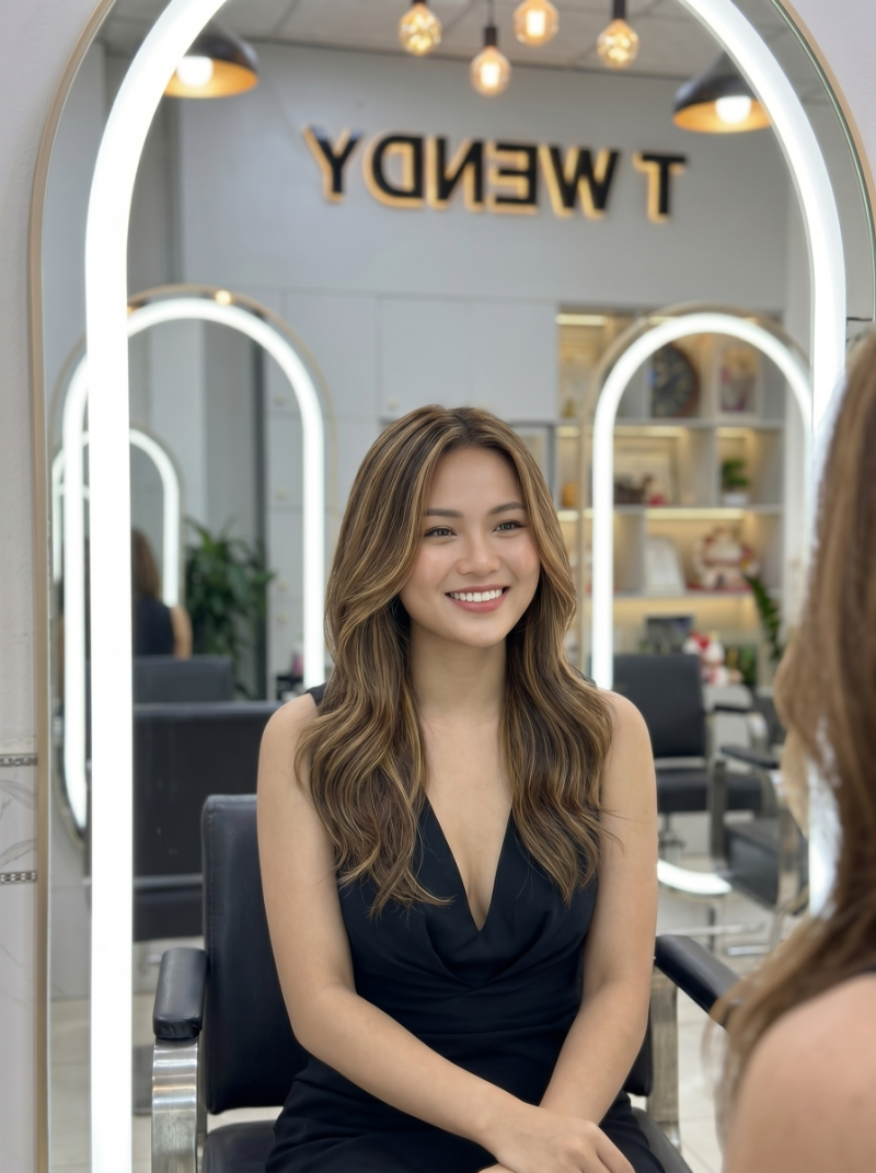 Nghệ thuật loang màu tóc thủ công đỉnh cao Balayage Pháp
